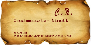 Czechmeiszter Ninett névjegykártya